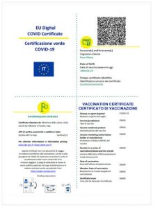 certificazione anti covid